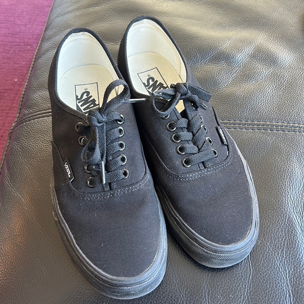 Vans Authentic Skate Shoe - Black Monochrome